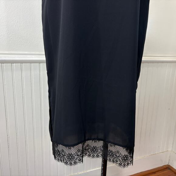 Who What Wear Plus Size XXL Shift Dress Sleeveless V Neck Lace Trim Whimsigoth - Picture 6 of 13